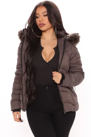 Always Covered Puffer Jacket - Charcoal