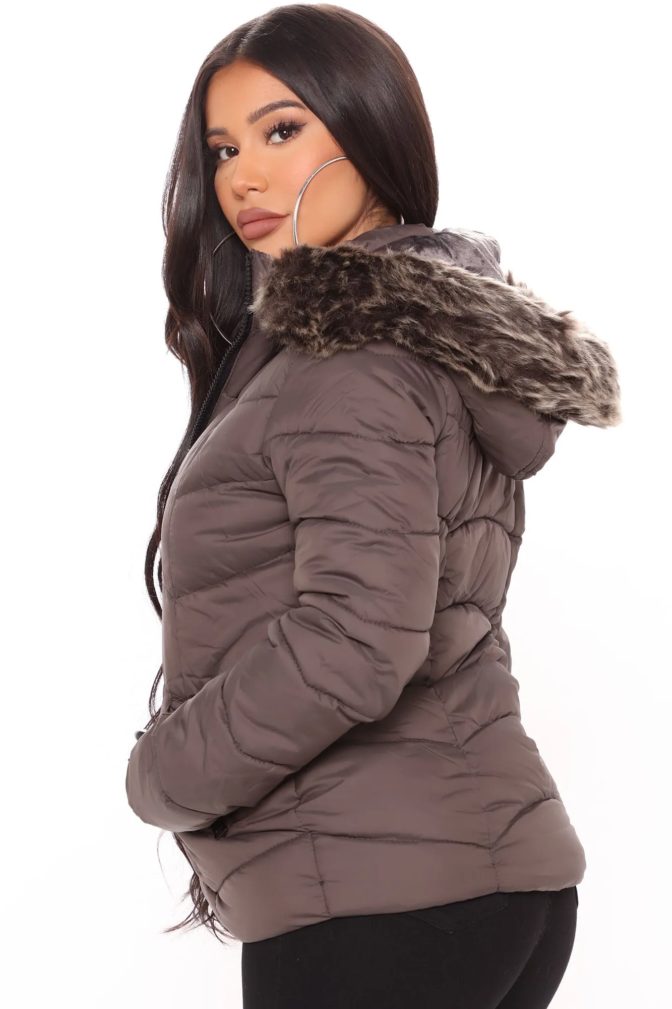 Always Covered Puffer Jacket - Charcoal