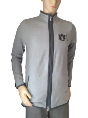 Auburn Tigers Under Armour Infrared Coldgear Gray LS Full Zip Jacket Pockets (S)