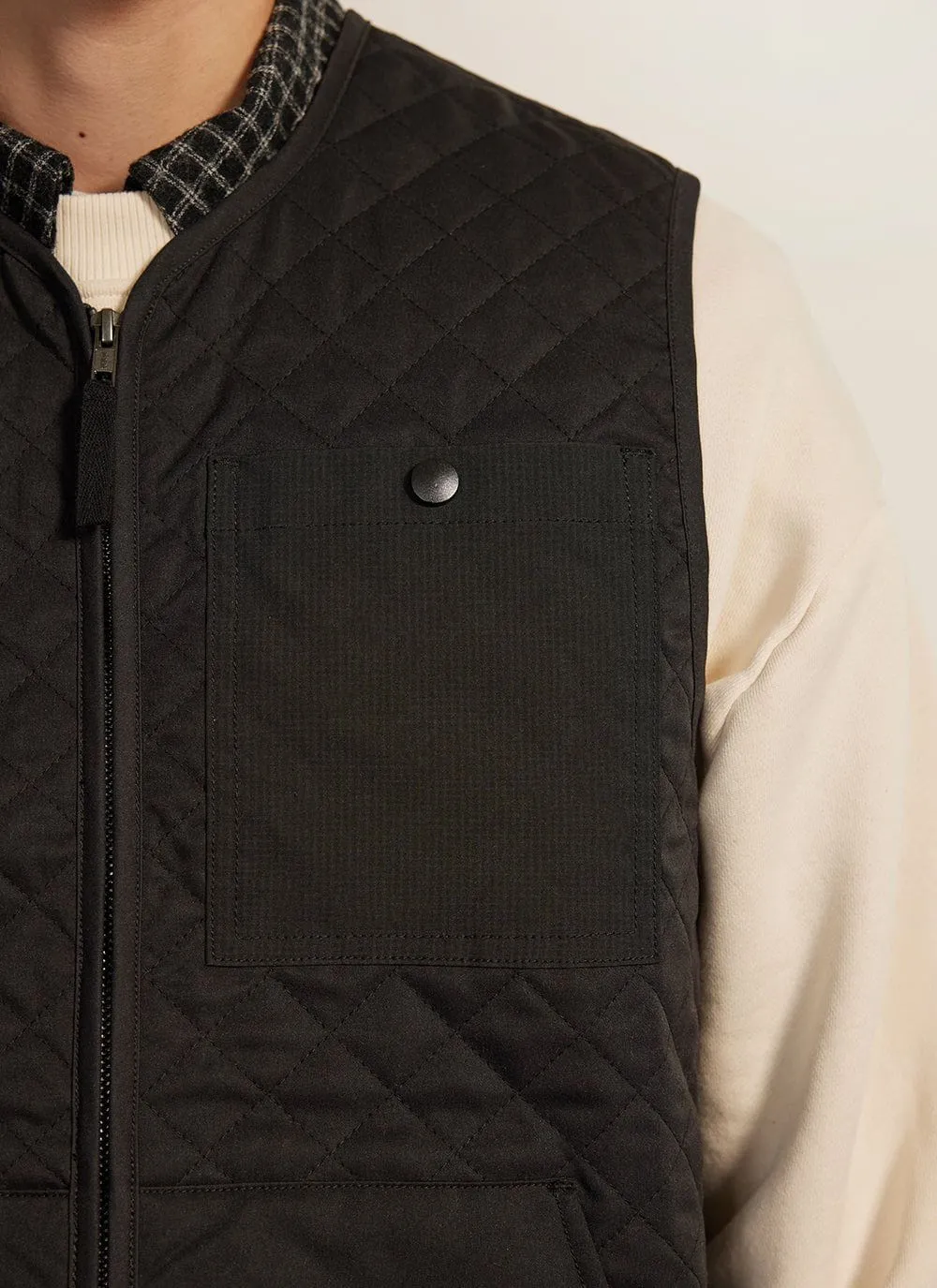 Auxiliary Quilted Liner Vest | Black