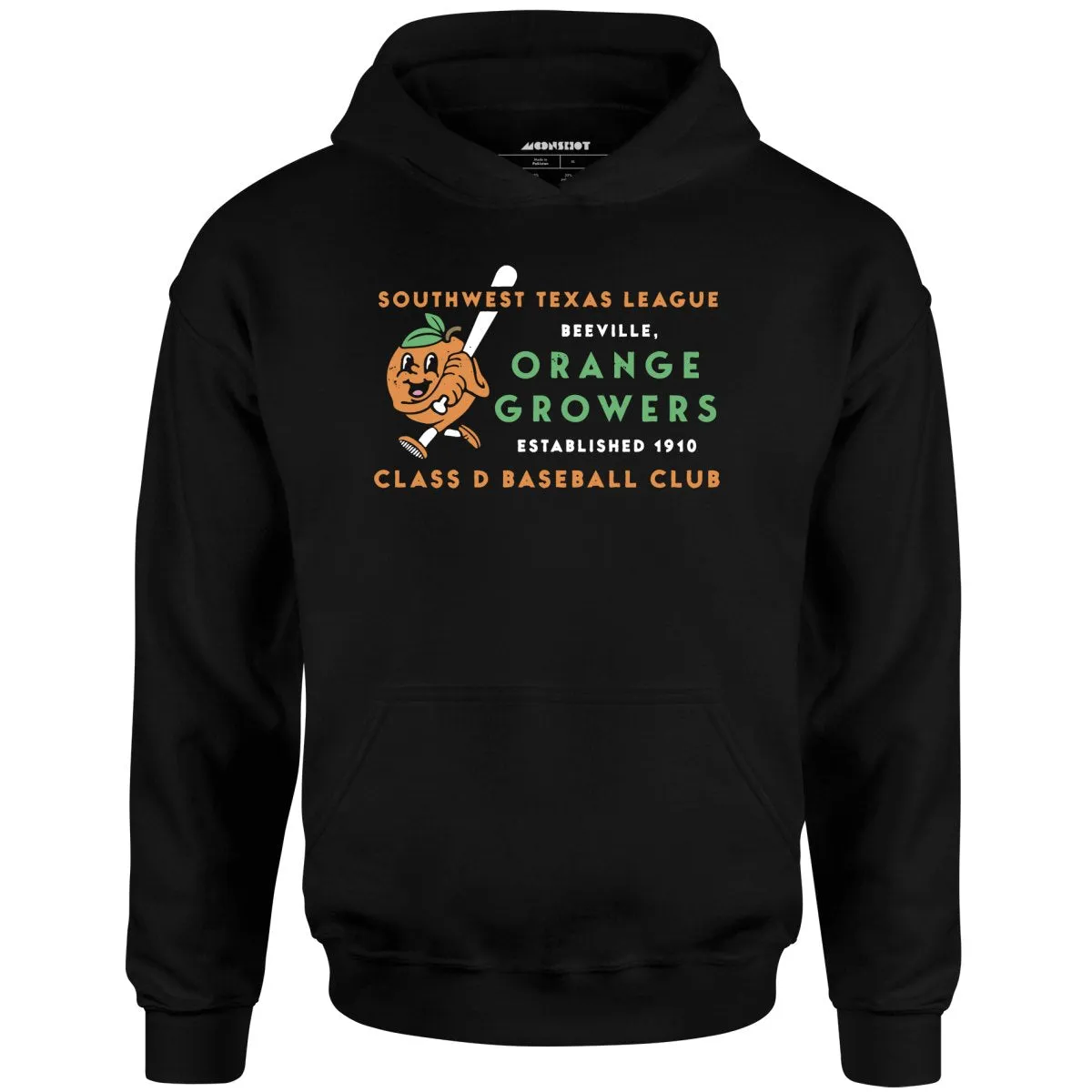 Beeville Orange Growers - Texas - Vintage Defunct Baseball Teams - Unisex Hoodie