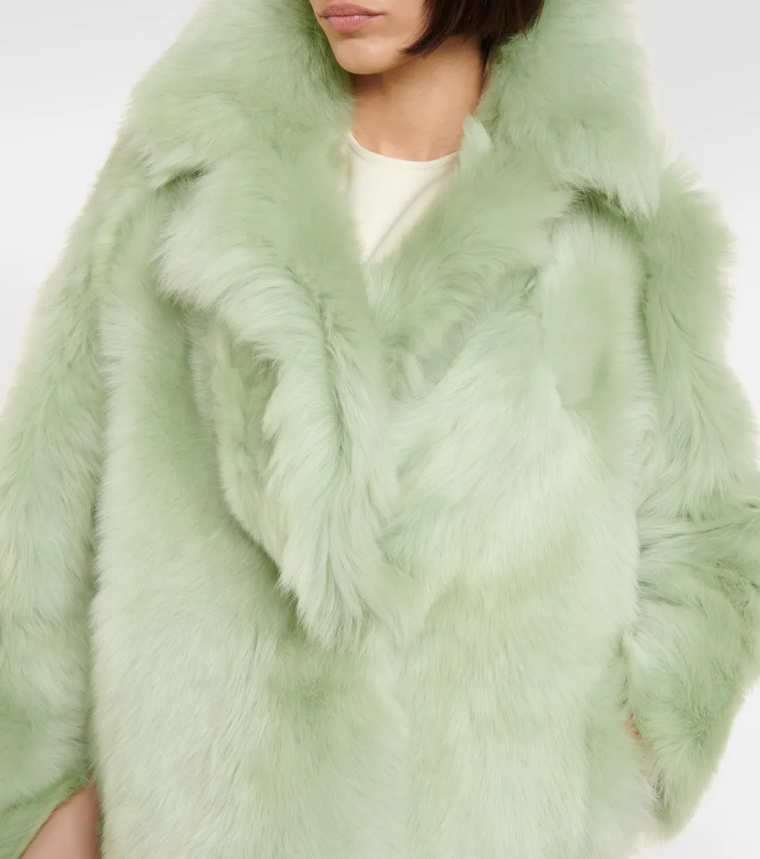 Blancha fur coat, green