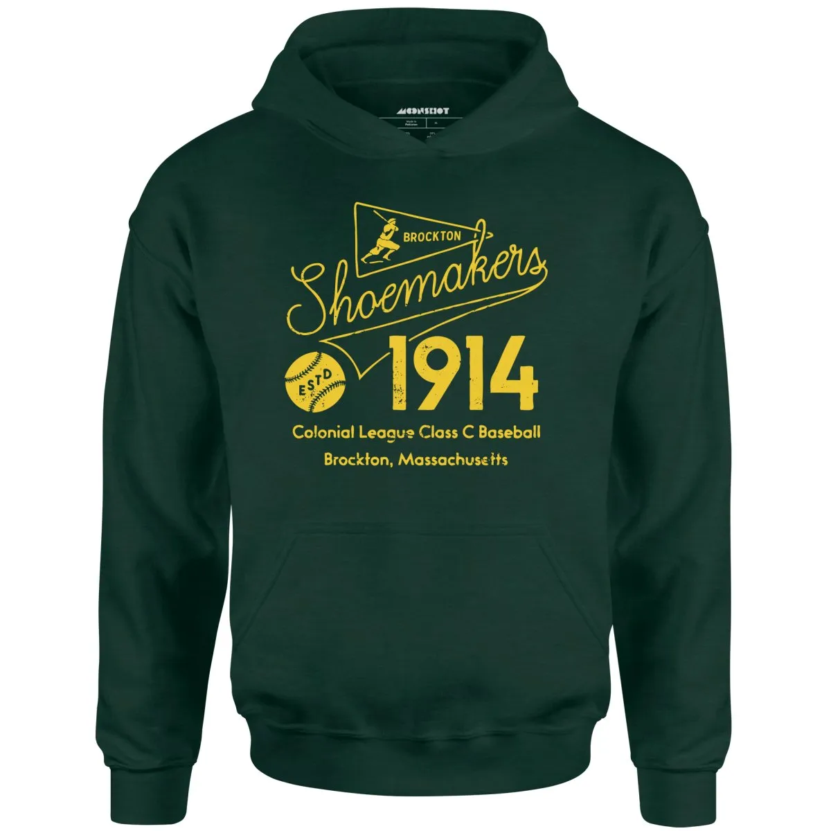 Brockton Shoemakers - Massachusetts - Vintage Defunct Baseball Teams - Unisex Hoodie