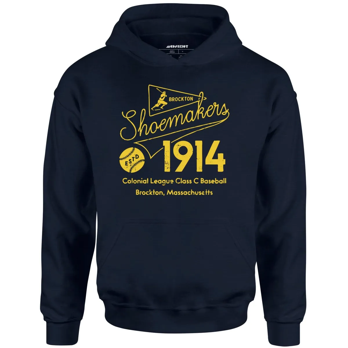 Brockton Shoemakers - Massachusetts - Vintage Defunct Baseball Teams - Unisex Hoodie