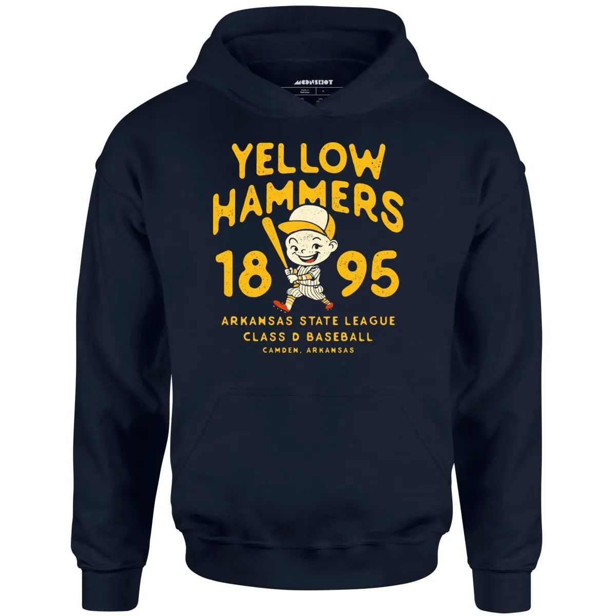 Camden Yellow Hammers - Arkansas - Vintage Defunct Baseball Teams - Unisex Hoodie