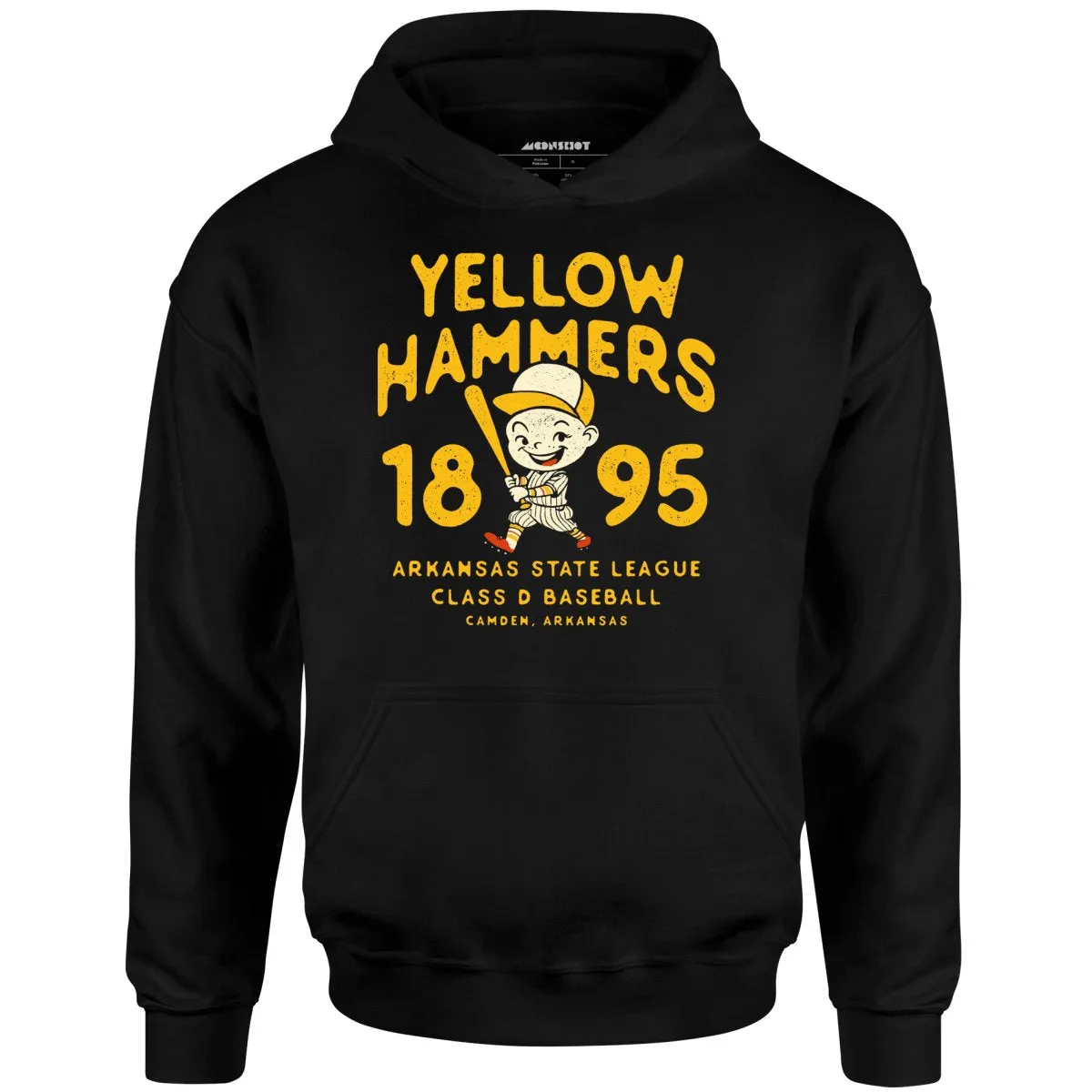 Camden Yellow Hammers - Arkansas - Vintage Defunct Baseball Teams - Unisex Hoodie