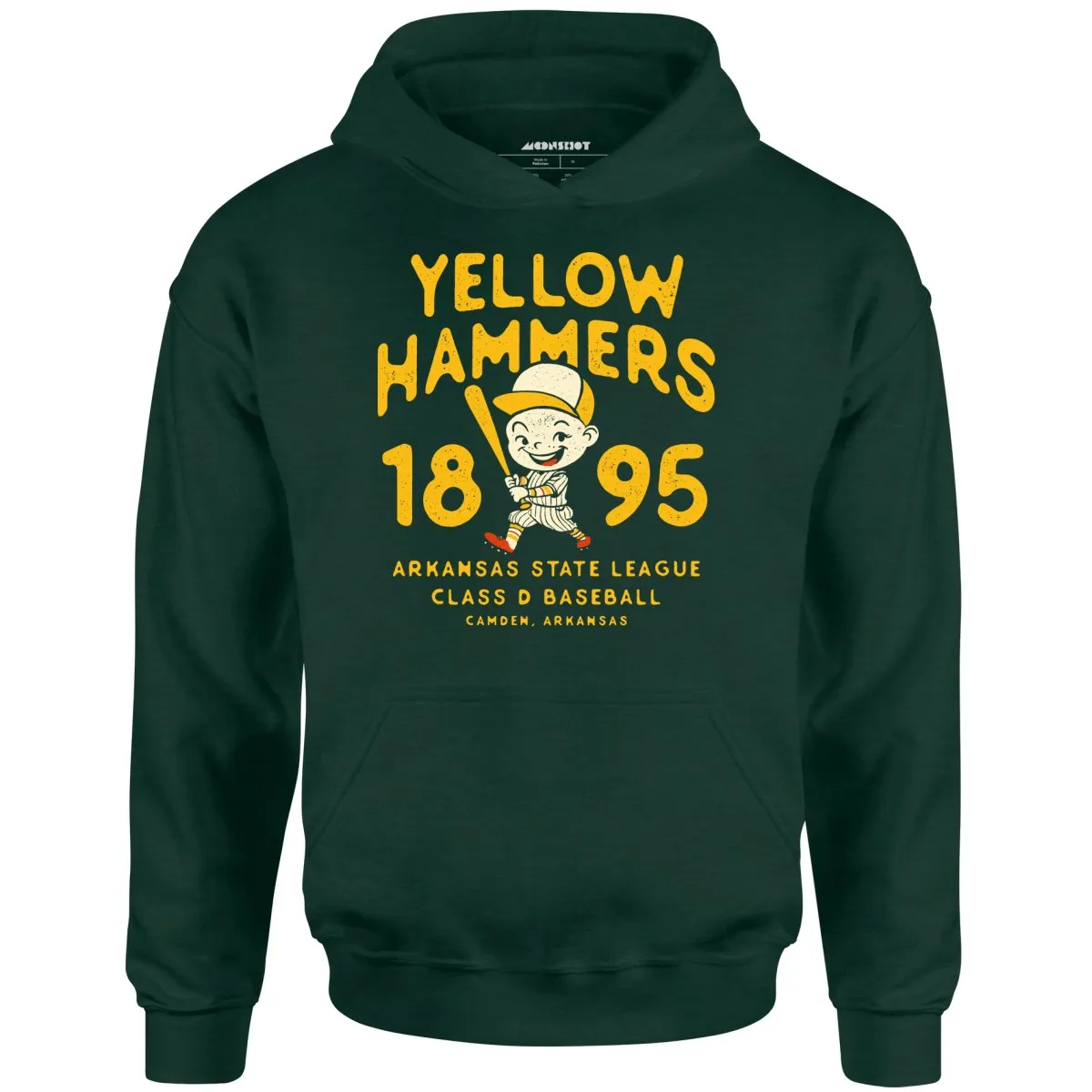 Camden Yellow Hammers - Arkansas - Vintage Defunct Baseball Teams - Unisex Hoodie