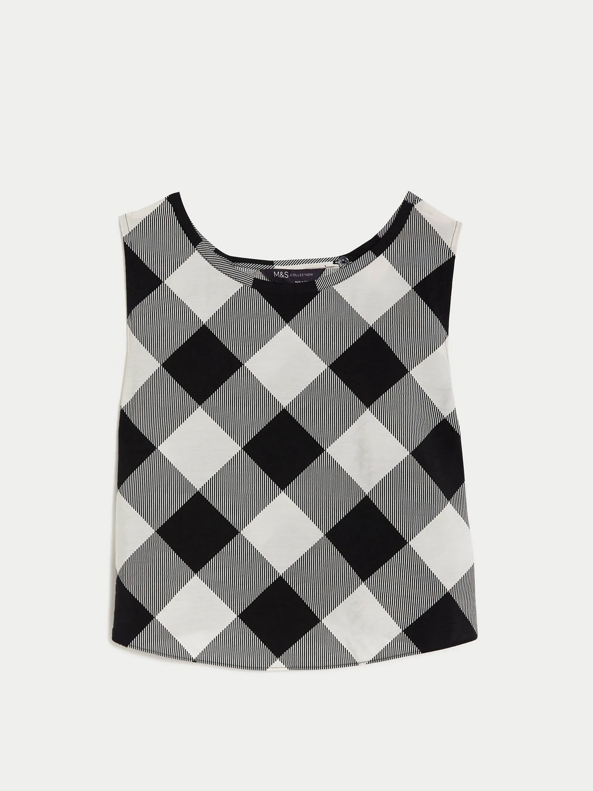 Checked vest