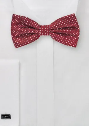 Cherry Pin Dot Bowtie