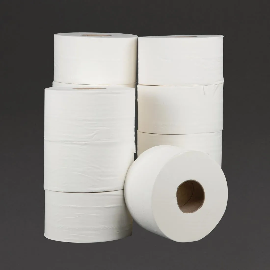 DL918 Jantex Mini Jumbo Toilet Rolls 2-Ply 150m (Pack of 12)