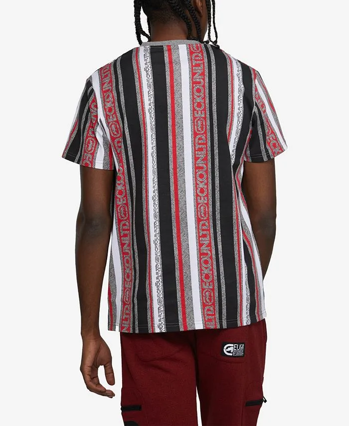 Ecko Unltd Men's Short Sleeve Drawstring T-Shirt, Pastel Red