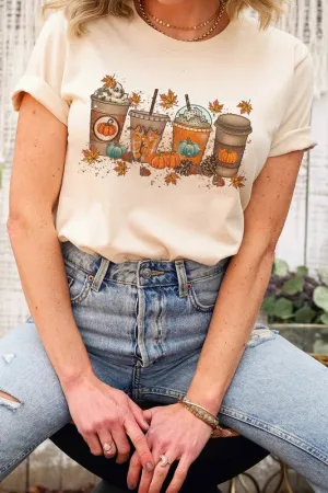 FALL PUMPKIN SPICE LATTE GRAPHIC TEE