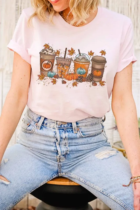 FALL PUMPKIN SPICE LATTE GRAPHIC TEE