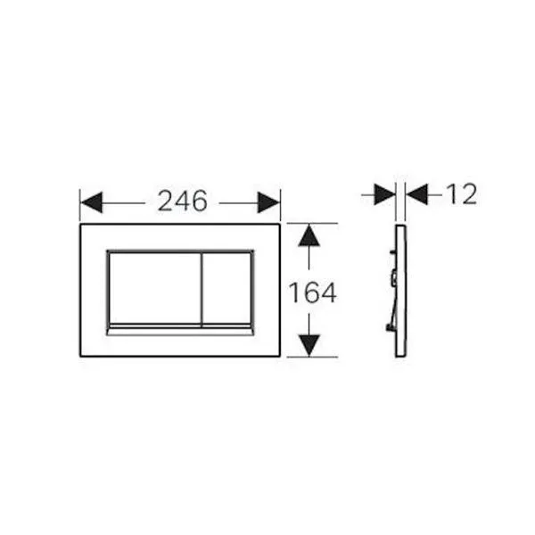 Geberit Sigma 30 Dual Flush Plate Black