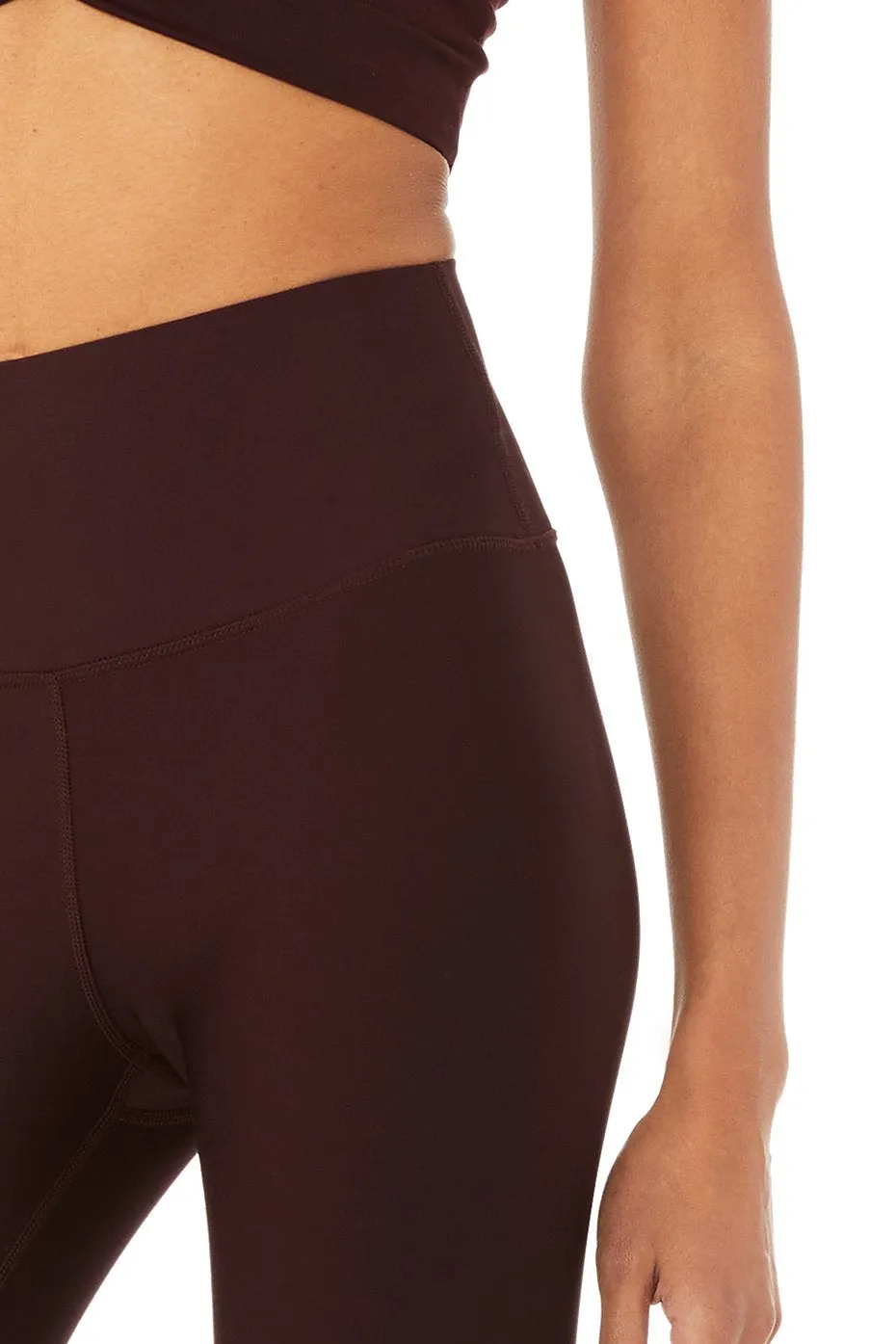 High-Waist Airlift Capri - Oxblood