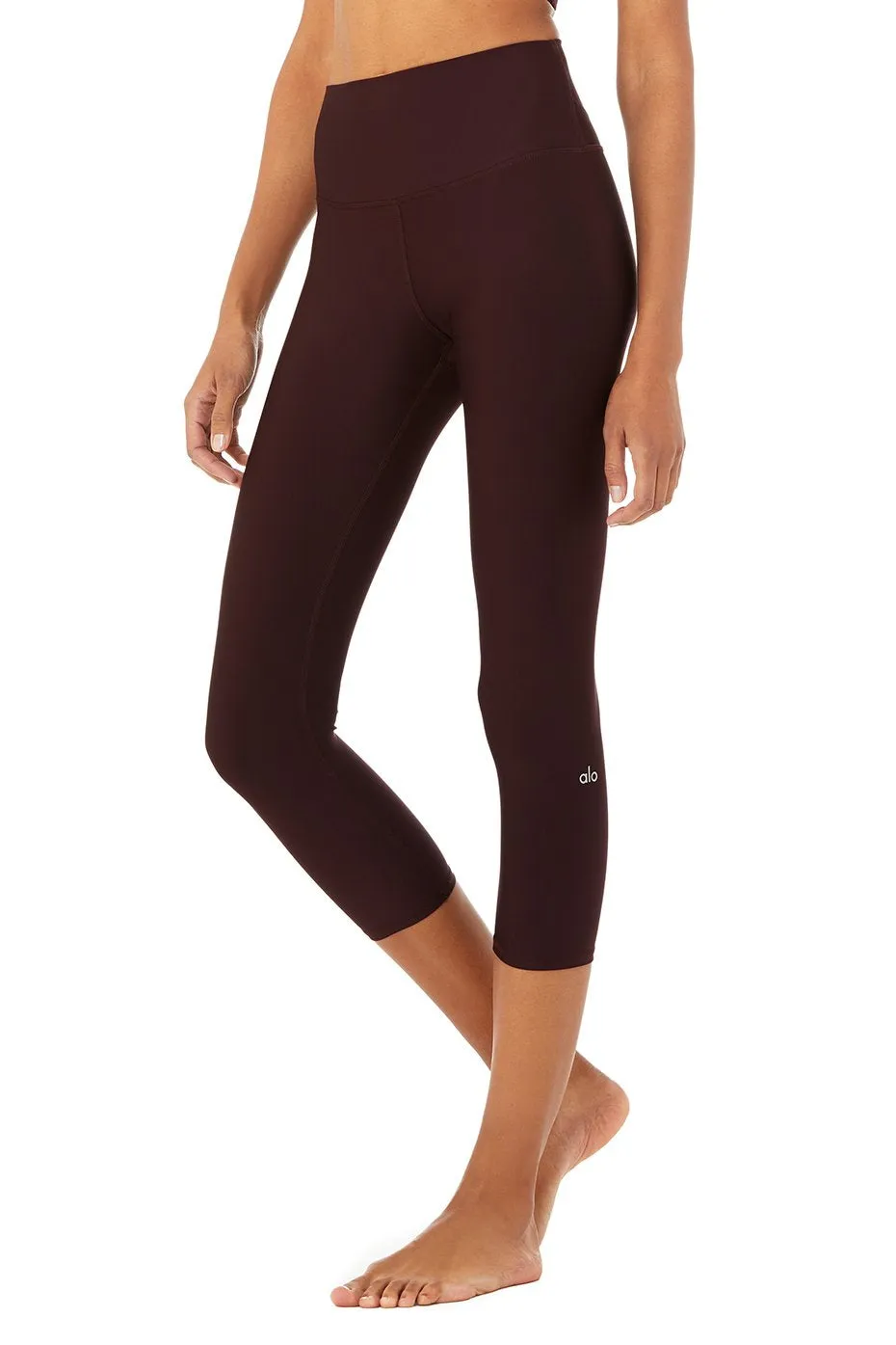 High-Waist Airlift Capri - Oxblood