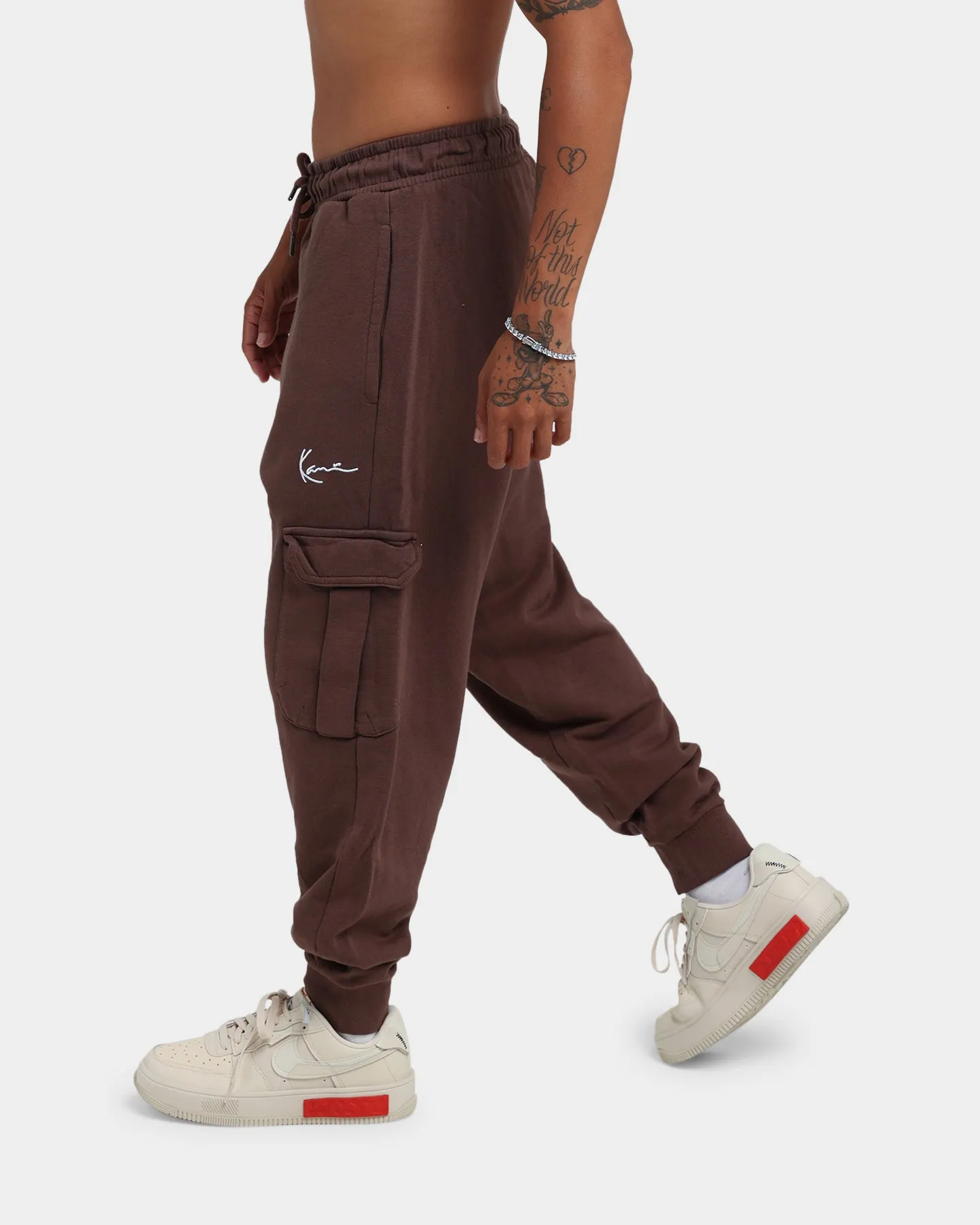 Karl Kani Signature Cargo Pants Brown