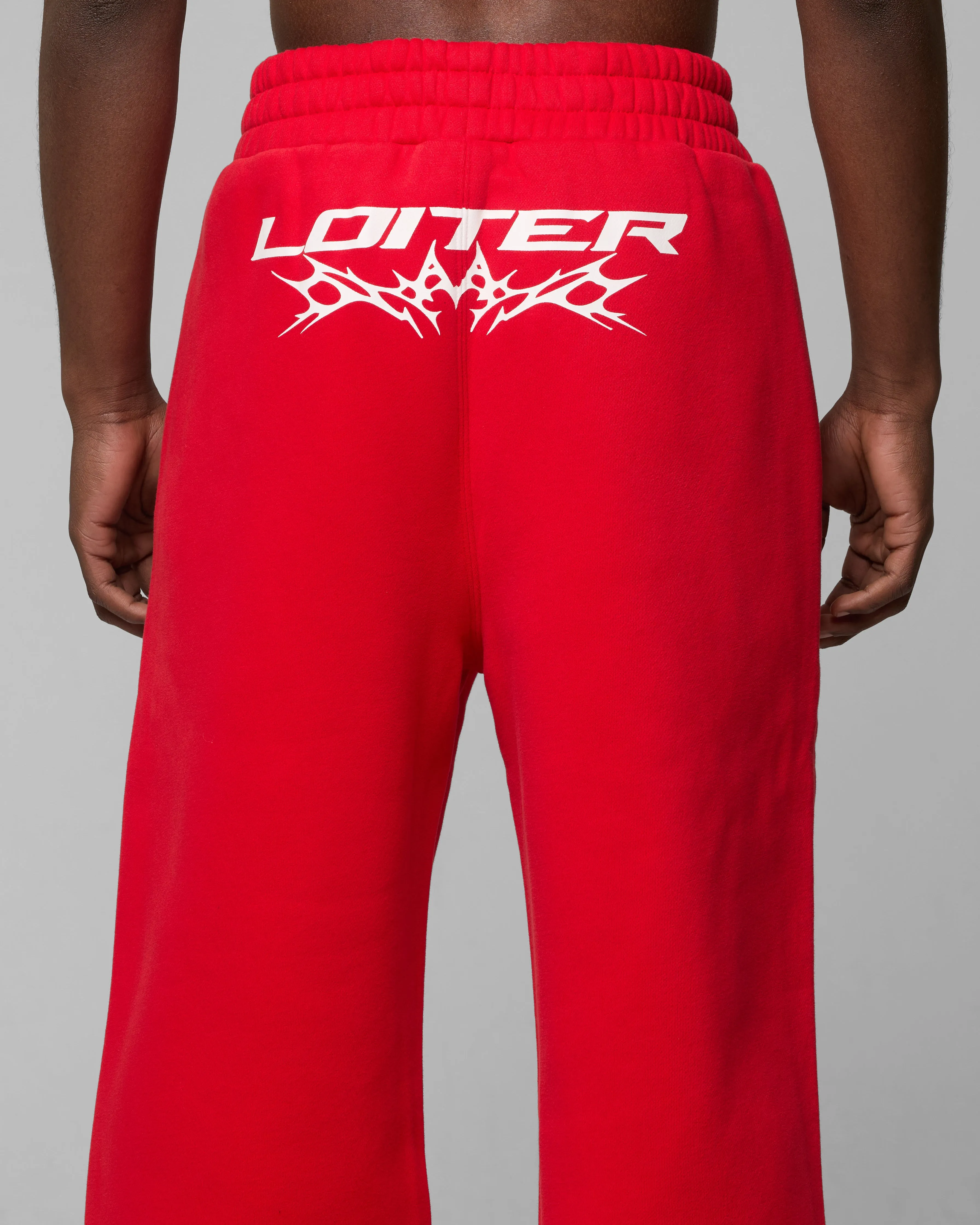 Loiter Cyber Sweat Pants Red