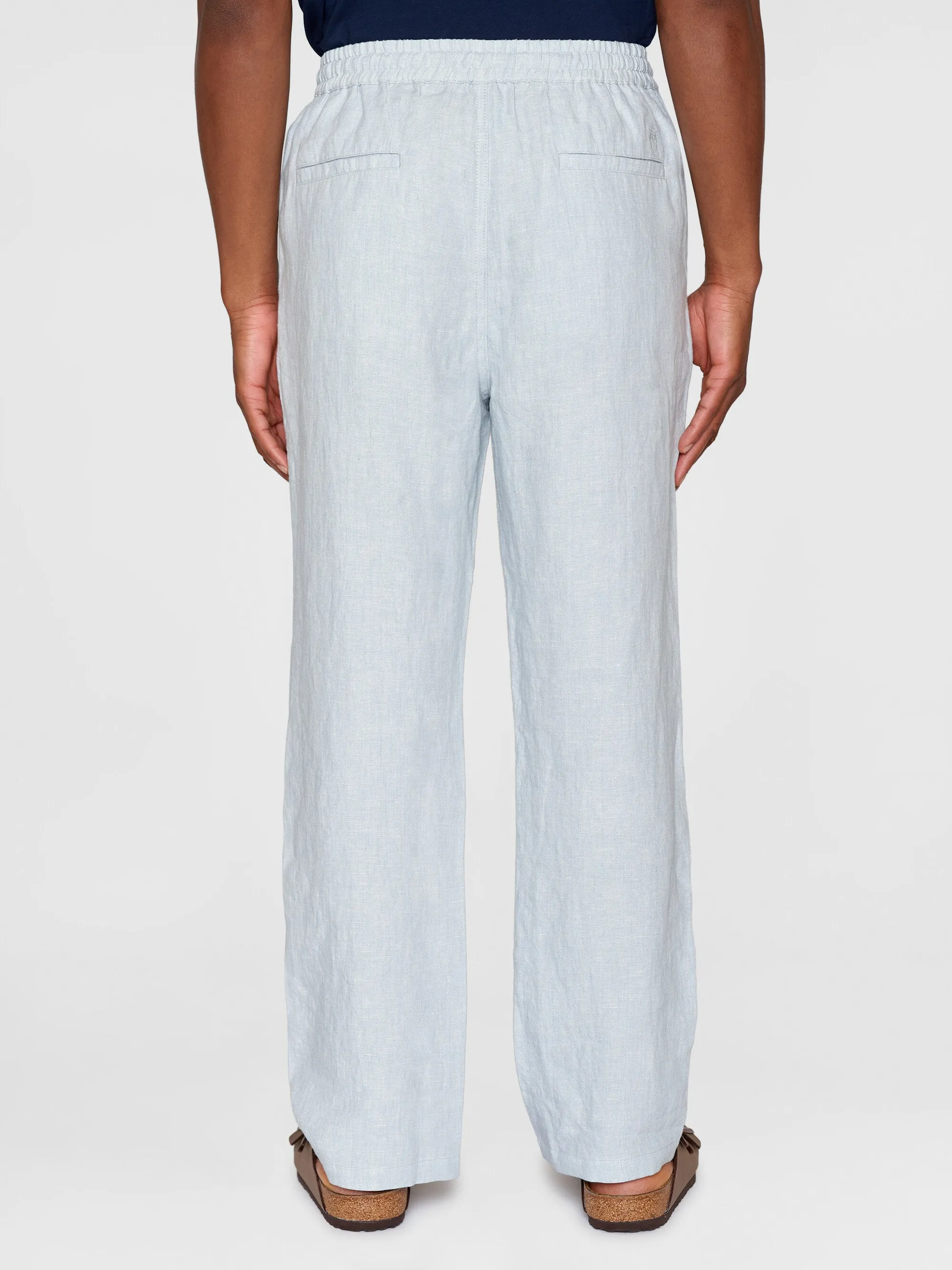 Loose linen pant - Dusk Blue