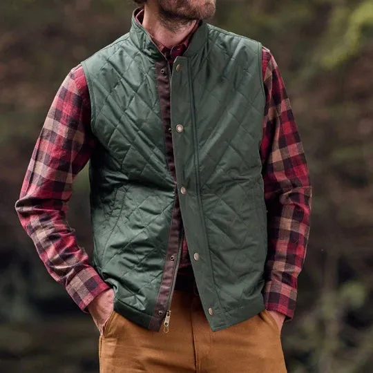 Loudoun Quilted Vest - Forest Green