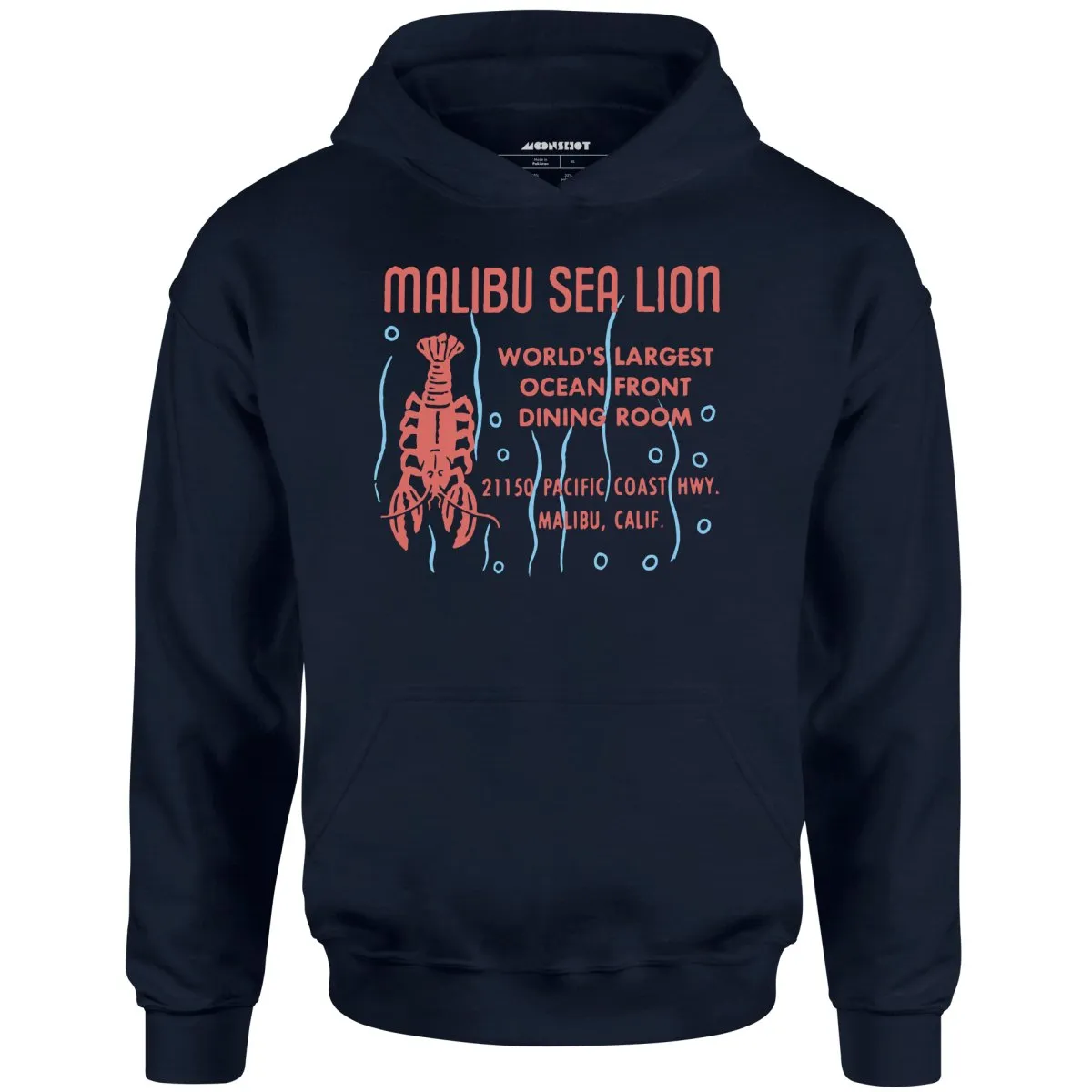 Malibu Sea Lion - Malibu, CA - Vintage Restaurant - Unisex Hoodie