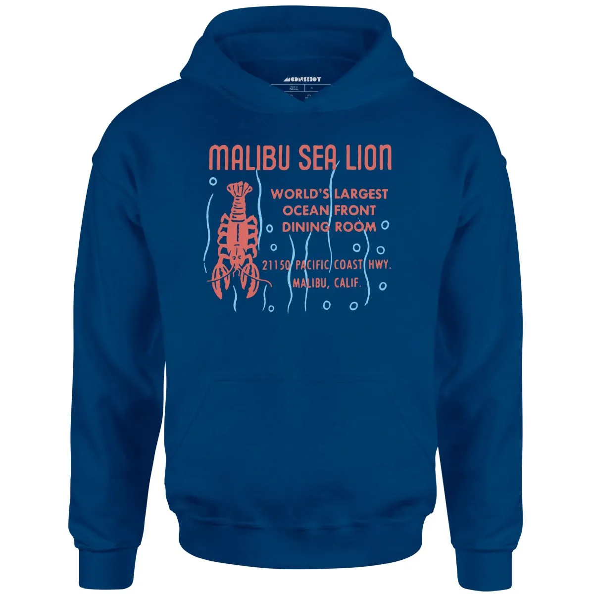 Malibu Sea Lion - Malibu, CA - Vintage Restaurant - Unisex Hoodie