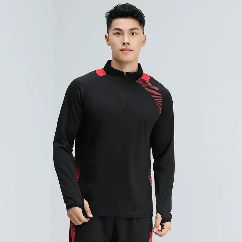 Men's Breathable Long Sleeves Zip Track Top - SF2071