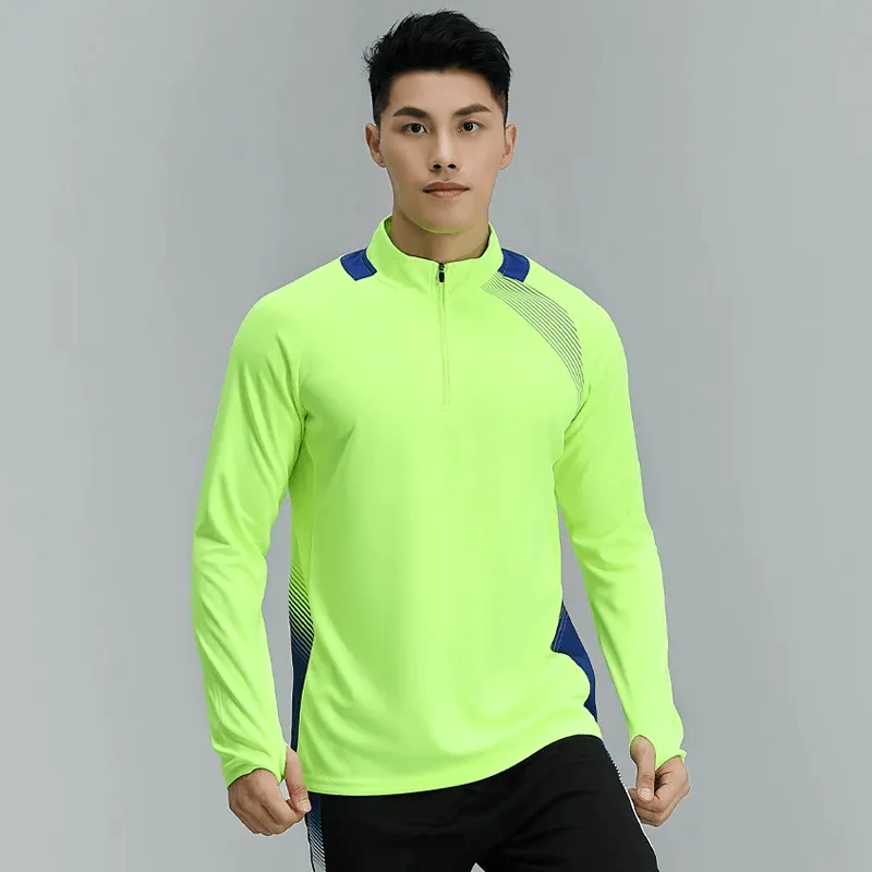 Men's Breathable Long Sleeves Zip Track Top - SF2071