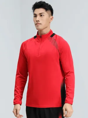 Men's Breathable Long Sleeves Zip Track Top - SF2071