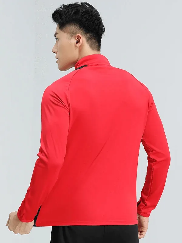 Men's Breathable Long Sleeves Zip Track Top - SF2071