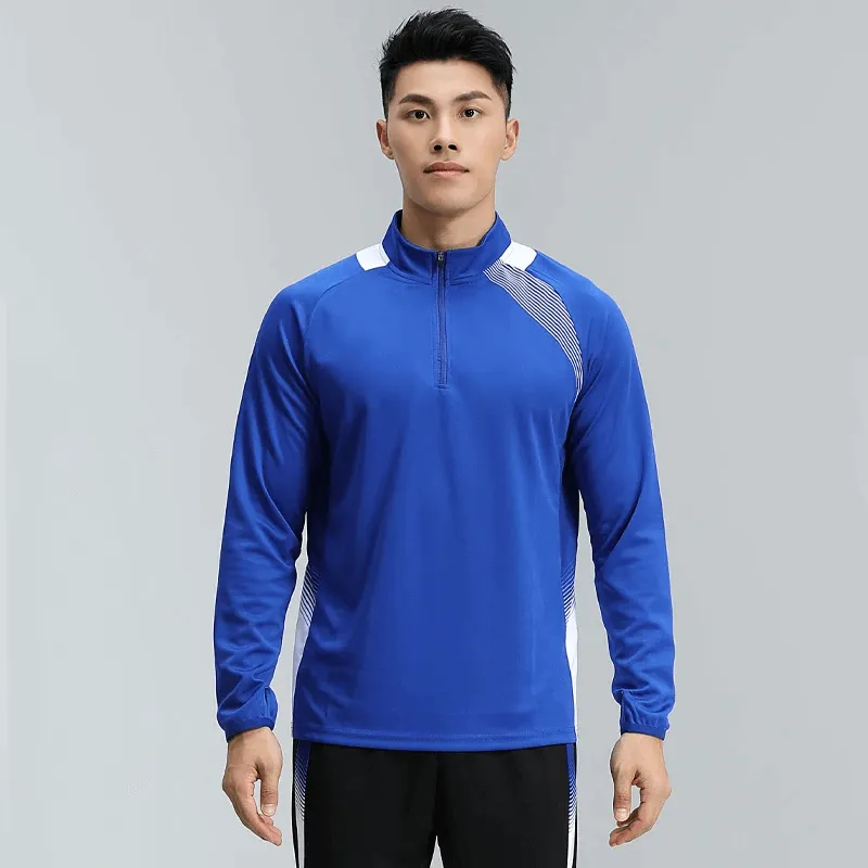 Men's Breathable Long Sleeves Zip Track Top - SF2071