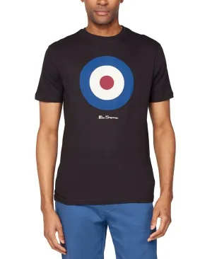 Men's Signature Target Ben Sherman Graphic Short Sleeve T-Shirt, Black