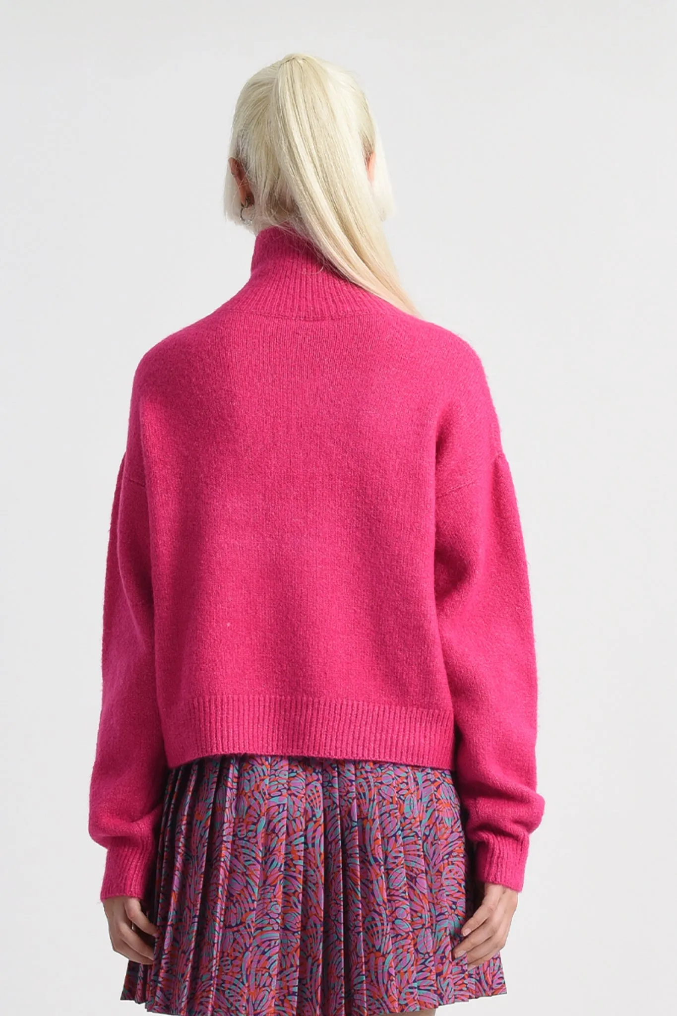 Molly Bracken Fuscia Knitted Sweater