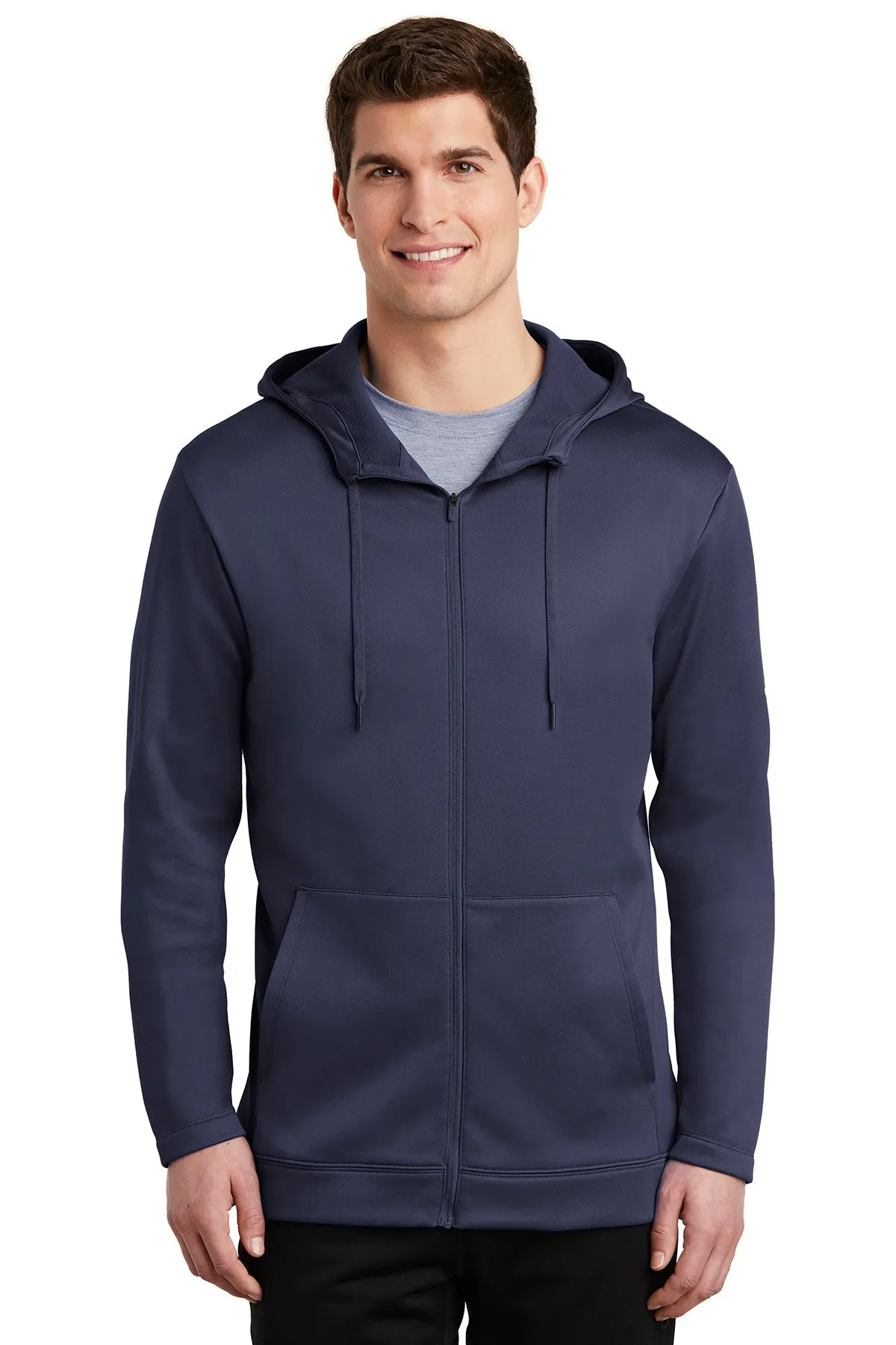 Nike ThermaFIT Customized Zip Hoodies, Midnight Navy