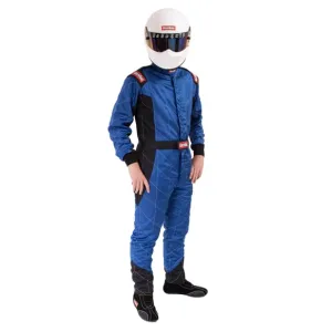 RaceQuip One Piece Multi Layer Fire Suit - Blue - 3XL - 91609289