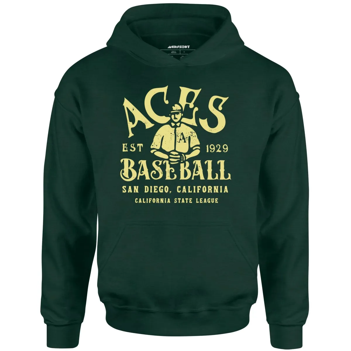 San Diego Aces - California - Vintage Defunct Baseball Teams - Unisex Hoodie