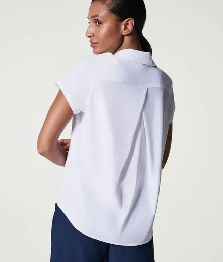 Spanx Sunshine Short Sleeve Top White