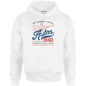 St. Joseph Autos - Michigan - Vintage Defunct Baseball Teams - Unisex Hoodie