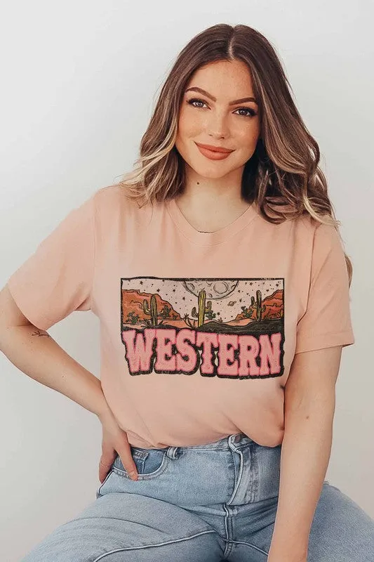 WESTERN GRAPHIC TEE PLUS SIZE