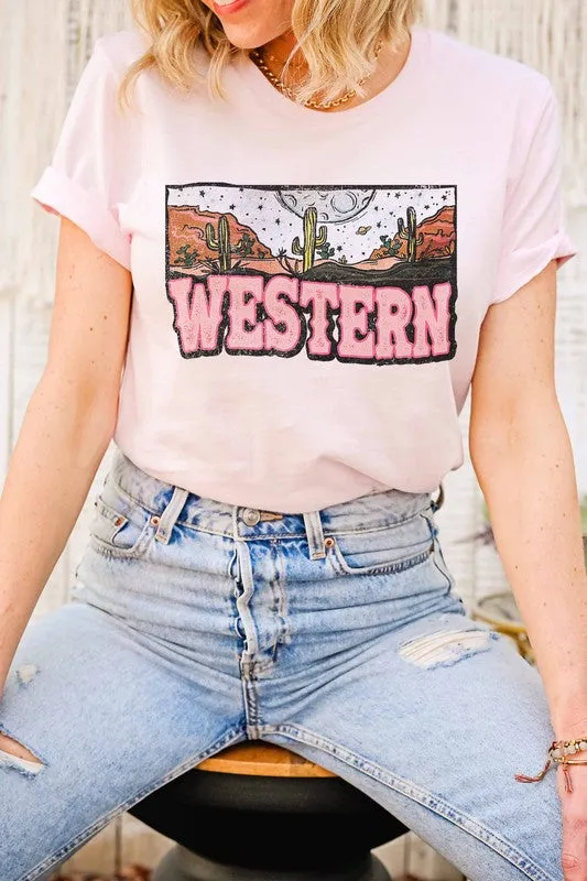 WESTERN GRAPHIC TEE PLUS SIZE