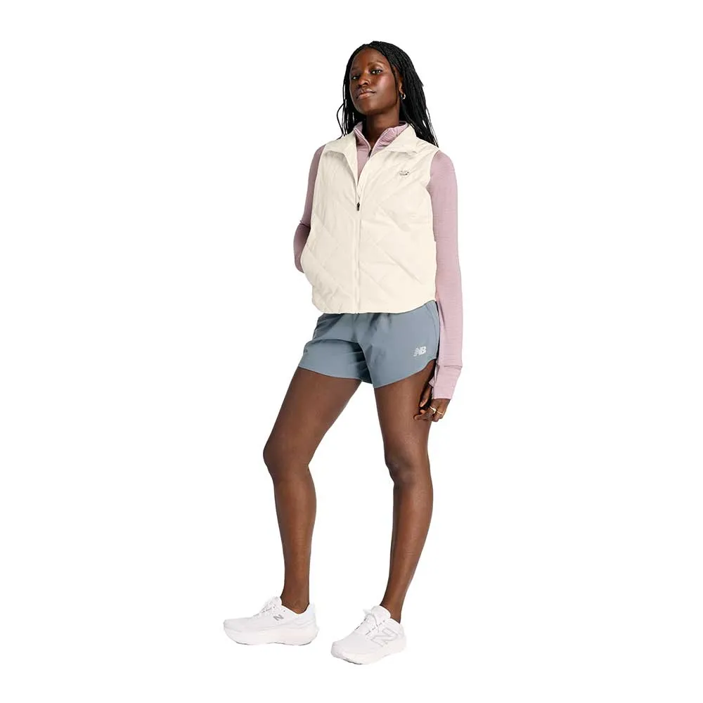 Women's Quilted Vest - Linen